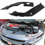 NINTE Engine Bay Side Panel Covers For 2016-2021 10th Gen Honda Civic ABS Painted 2PCS Long Version