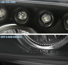 Cargar imagen en el visor de la galería, Fit Scion 08-10 xB LED Halo Black Projector Headlights Driving Head Lamps Pair - NINTE