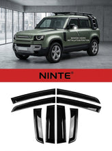 Charger l'image dans la galerie, NINTE Out-Channel Window Visor Rain Guard Deflector Fit For Land Rover Defender 110 130 2020-2024 Acrylic Black 4PCS