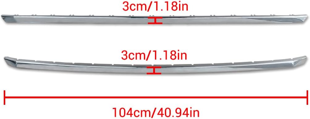 NINTE Grille Covers for Ford F - 150 XL 2018 2019 2020 ABS Chrome Front Grill Overlay Cover Trim 2pcs（NOT The Replacement） - NINTE