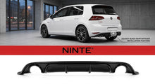 Charger l'image dans la galerie, NINTE Rear Bumper Lip Diffuser Splitter Fit For VW Golf 7 GTI 5-Door 2012-2017 Painted Gloss Black One Piece Without Logo