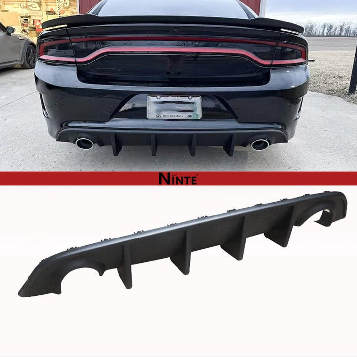 NINTE Rear Diffuser For 2015 - 2024 Dodge Charger SRT GT Rear Bumper Lip - NINTE