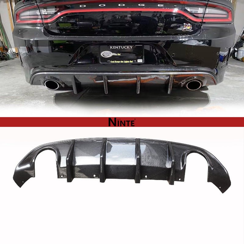 NINTE Rear Diffuser For 2015 - 2024 Dodge Charger SRT GT Rear Bumper Lip - NINTE