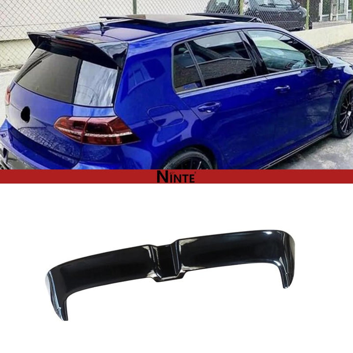 NINTE Rear Roof Spoiler Wing for 2014 - 2020 Golf 7 MK7 MK7.5 GTI GTD R ABS Gloss Black Painted Rear Window Roof Spoiler Window Visor Spoiler Wing - NINTE