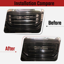Load image into Gallery viewer, NINTE For 2016 - 2018 GMC Sierra 1500 Grille Overlay Grille Covers Chrome/Gloss Black - NINTE