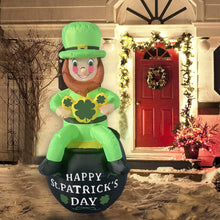 Cargar imagen en el visor de la galería, Ninte St. Patrick&#39;s Day 1.8m Inflatable Illuminated Air Model for Irish Beer Party Celebration