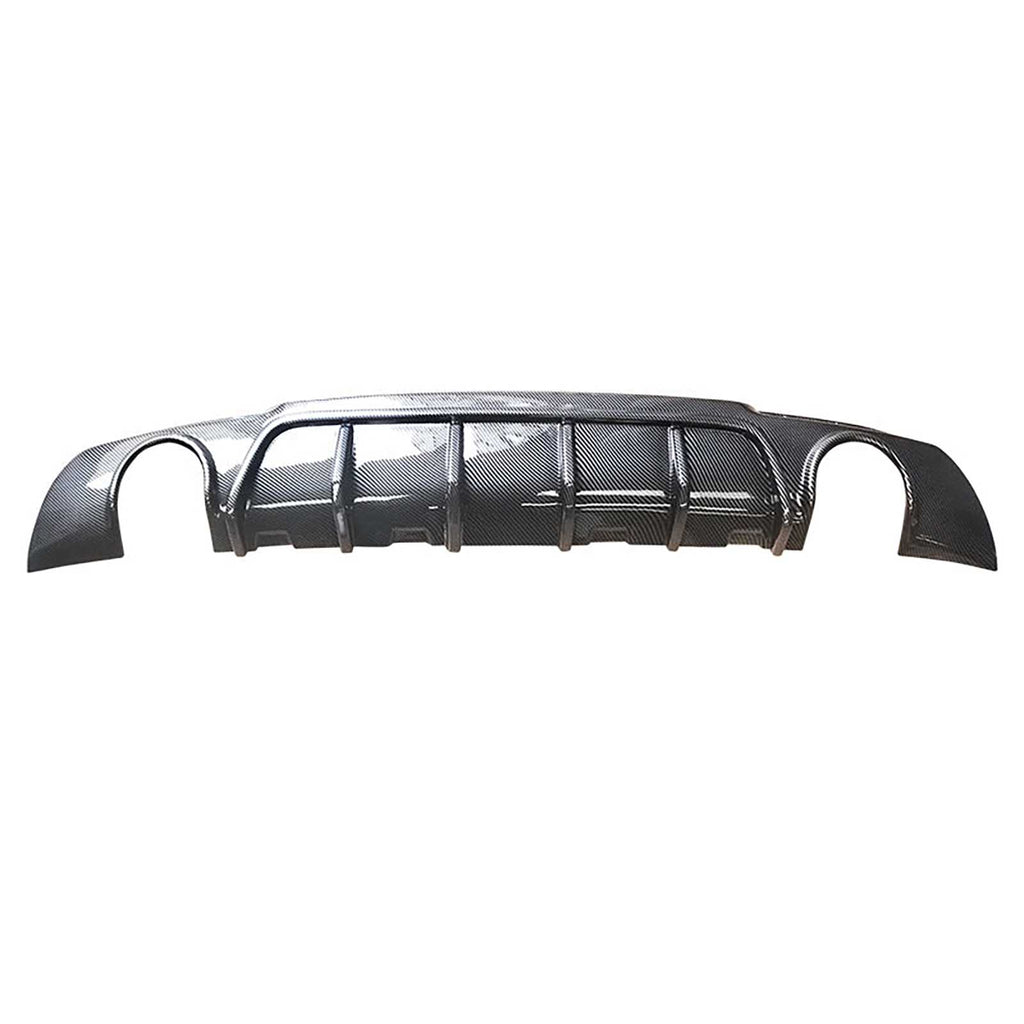 NINTE Rear Diffuser For 2015-2023 Chrysler 300 SRT Exhaust Shark Fins Rear Bumper Lip