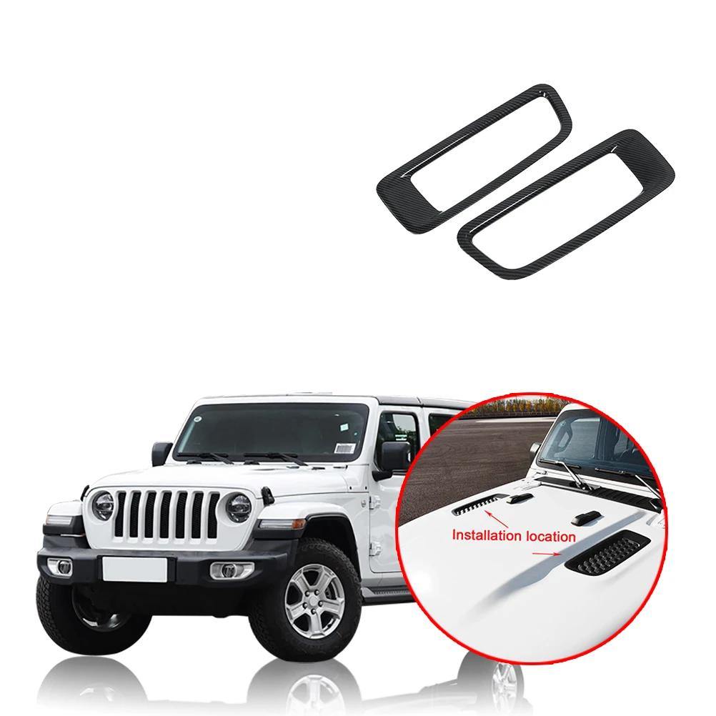 NINTE Jeep Wrangler JL 2018-2019 Bright Style Front Engine Hood Air Conditioning Outlet Cover - NINTE
