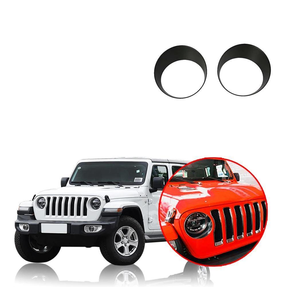 Ninte Jeep Wrangler JL 2018-2019 Headlight Circle Decoration Cover - NINTE