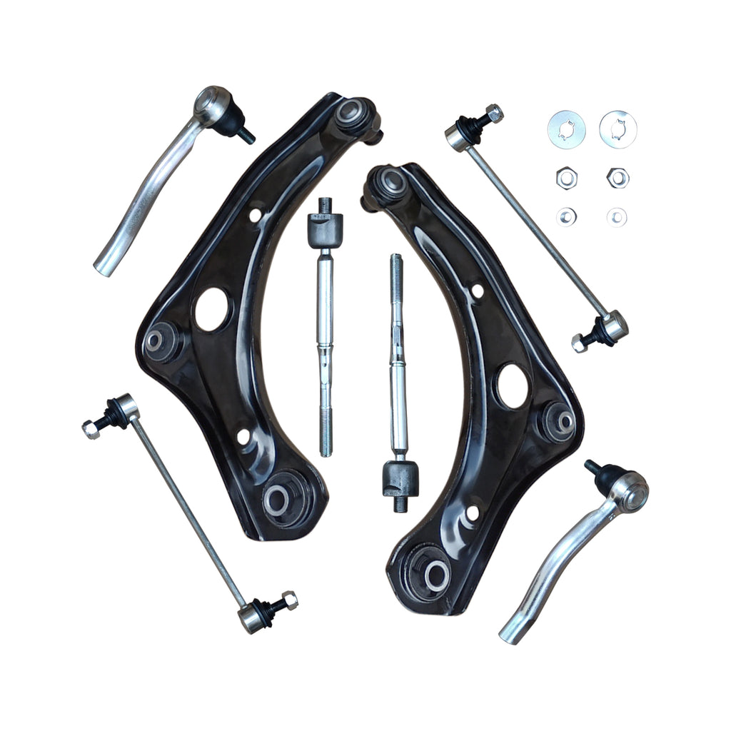NINTE For 2012 - 2019 Nissan Versa 8Pc Suspension Kit Control Arms Ball Joints