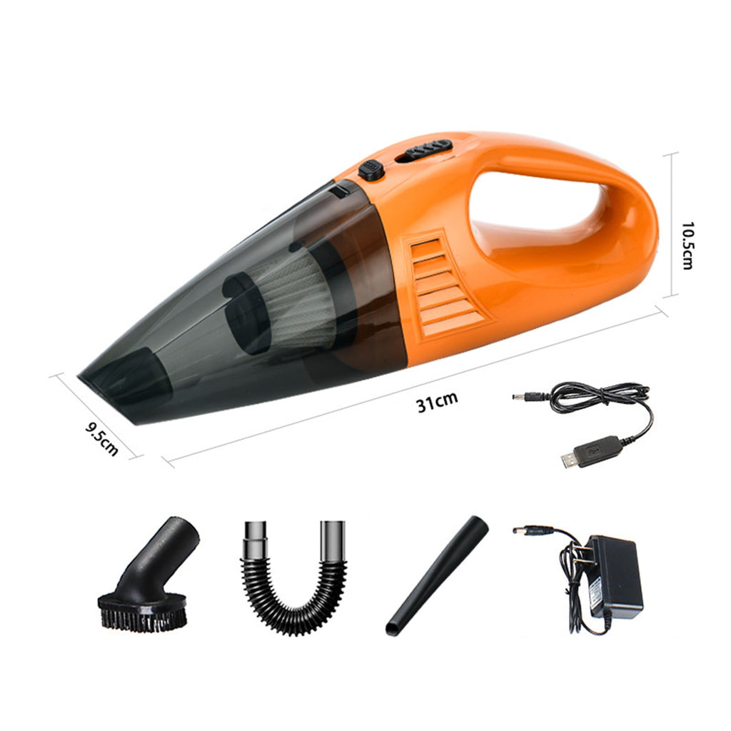 NINTE Cordless Car Vacuum Portable Mini Handheld Rechargeable 60w Orange