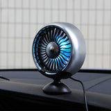NINTE 5V Fan For Car Van Truck Vehicles Home Desk Usage LED Cooling Air Outlet Fan 3 Speed Wind