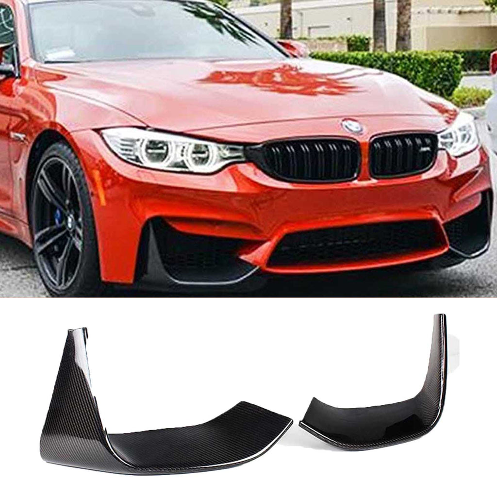 NINTE Front Splitters For 2015-2020 BMW F80 M3 F82 F83 M4 Performance Lip Kits 2 Pieces