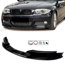 Load image into Gallery viewer, Ninte Front Lip For 2007-2013 Bmw 1 Series E82 128I 135I M-Sport Abs Bumper Splitter Gloss Black Lip