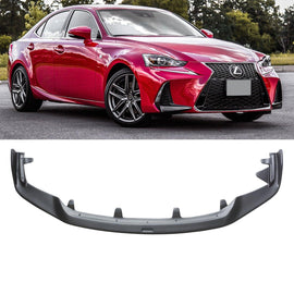 NINTE For 2017 - 2020 Lexus IS200t IS300 IS350 Spoiler Splitter Front Bumper Lip 1 Piece ABS Painted - NINTE
