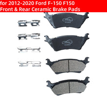 Cargar imagen en el visor de la galería, NINTE for Ford F-150 F150 2012-2020 Front &amp; Rear Ceramic Brake Pads