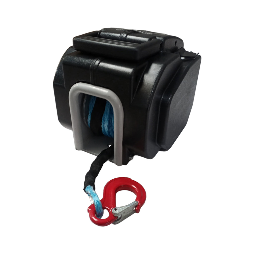 NINTE Trailer Winch, Reversible Electric Winch, for Boats up to 9500lbs. 12V DC, Power-in, Power-Out, and Freewheel Operations