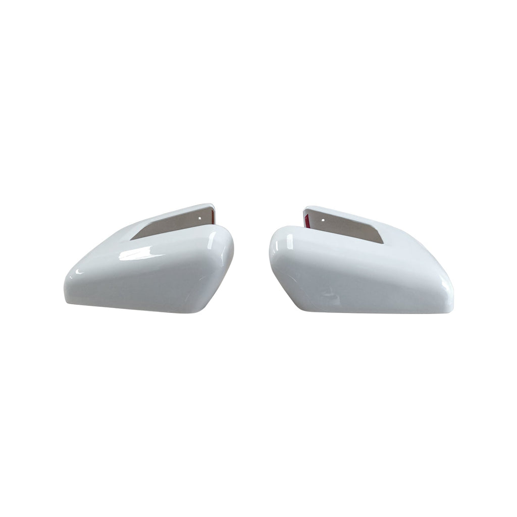 NINTE For 2021-2024 Ford F-150 Mirror Covers without Turn Signal Hole WHITE