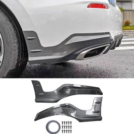 NINTE For 2022 - 2024 Honda Civic Hatchback Rear Bumper Splitters ABS Rear Lip - NINTE