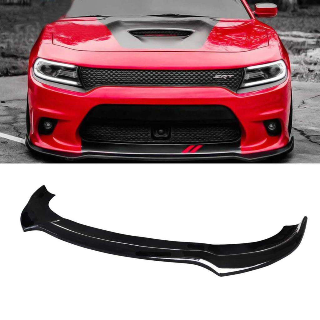NINTE For 2015-2022 Dodge Charger SRT Front Bumper Lip Splitter 1 Solid Piece Style