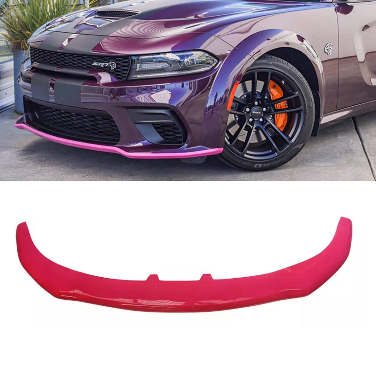 Splitter Guard NINTE Front Lip Bumper Splitter For 2020-2023 Dodge Charger Widebody OE ...