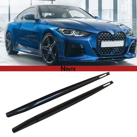 NINTE AC Style Side Skirts For 2021 - 2025 BMW 4 Series G22 G23 M Sport - NINTE