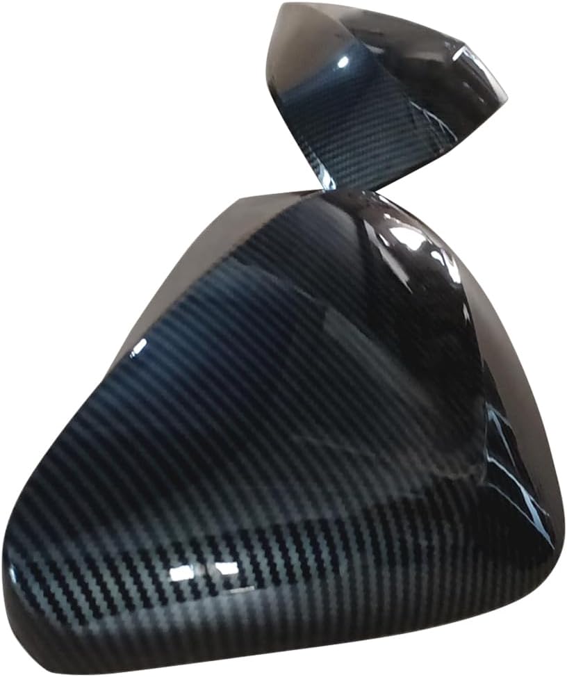 NINTE Tape - On Overlay Mirror Cover For Lexus 2022 2023 2024 2025 NX RX 250 350h 450h ABS Painted Carbon Fiber Style (NOT the Replacement) - NINTE