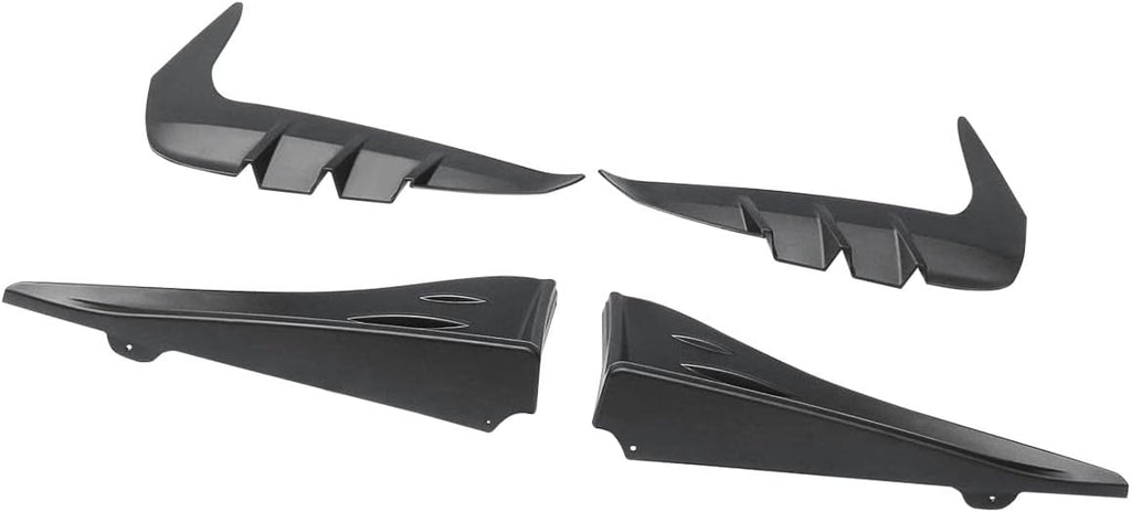 NINTE Side Skirts Side Splitter Winglets & Front Fender Side Air Flow Vent Trim Fit for Toyota BRZ & Subaru GR 86 2022 - 2025 Matte Black ABS Painted 4PCS Decoration - NINTE