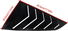 Load image into Gallery viewer, NINTE Window Louvers Guards Shades Fit for Ford Mustang 2024 2025 Gloss Black ABS Painted Protector Vent Covers Outside - NINTE