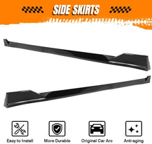 画像をギャラリービューアに読み込む, NINTE For 2018-2024 Toyota Camry SE XSE Models TRD Style Side Skirts Rocker Panel, Injection PP Gloss Black