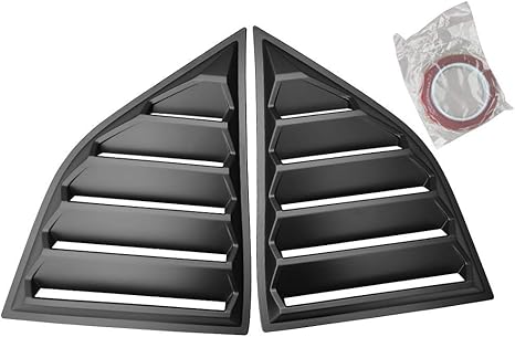 NINTE For 2008-2023 Dodge Challenger XE V2 Style Window Louver Window Scoops Louver Vent