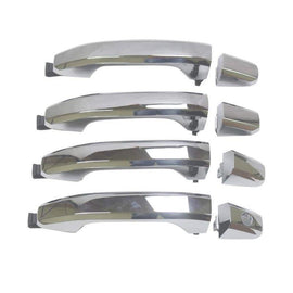 NINTE Door Handle Set Fit for Chevy Silverado 1500 GMC Sierra 1500 2014 - 2019 Chrome Exterior Door Handles Body Trim Replacement Parts 1500 Silverado Accessories - NINTE