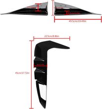Load image into Gallery viewer, NINTE for Toyota BRZ &amp; Subaru GR 86 2022 - 2025Side Skirts Side Splitter Winglets &amp; Front Fender Side Air Flow Vent Trim Gloss Black ABS Painted 4PCS Decoration - NINTE
