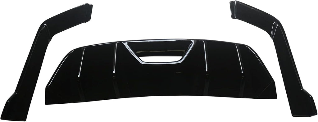 NINTE Rear Diffuser Fit For 2015-2017 Ford Mustang HN Style Rear Bumper Diffuser ABS Rear Bumper Diffuser Rear Bumper