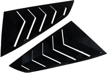 Load image into Gallery viewer, NINTE Window Louvers Guards Shades Fit for Ford Mustang 2024 2025 Gloss Black ABS Painted Protector Vent Covers Outside - NINTE