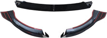 Cargar imagen en el visor de la galería, NINTE Front Lip for Tesla Model Y 2020 2021 2022 2023 2024 V Style ABS Painted Gloss Black Bumper Spoiler Splittber Body Kits Guard Front Chin Splitter 3 PCS - NINTE