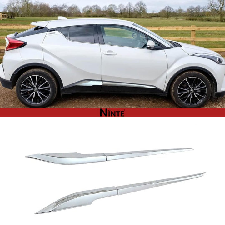 NINTE Door Side Line Molding Strips for Toyota CHR C - HR 2017 2018 2019 2020 2021 2022 Chrome ABS Painted Car Accessories Body Trims - NINTE