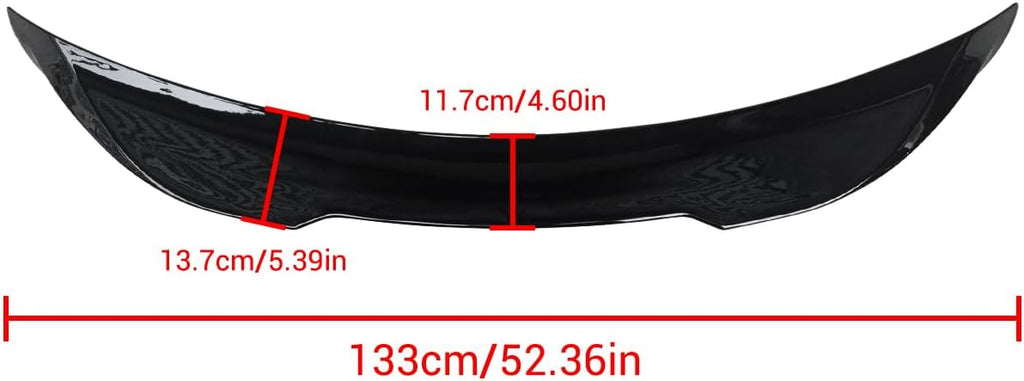 NINTE for Camary Rear Spoiler Fit for 2018-2024 Toyota Camary SE XSE LE XLE M4 Trunk Wing ABS Painted TDR-Style Rear Trunk Wing Accessories Exterior