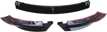 Load image into Gallery viewer, NINTE Front Lip for Tesla Model 3 2017 2018 2019 2020 2021 2022 2023 V Style ABS Painted Gloss Black Bumper Spoiler Splittber Body Kits Guard Front Chin Splitter 3 PCS - NINTE