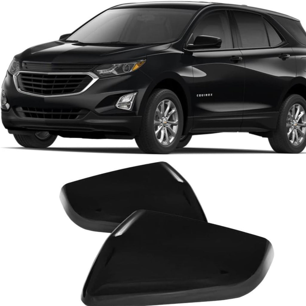 NINTE For 2018-2024 Chevrolet Equinox & 2018-2021 GMC Terrain, Mirror Caps Door handle Covers W/2 Smart Holes ABS Painted