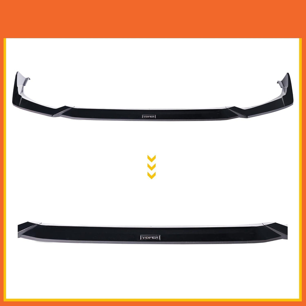 NINTE For 2025 UP Civic 11.5th Gen Yofer Style Front Lip Front Bumper Chin Lip Spoiler Splitter Kit Gloss Black