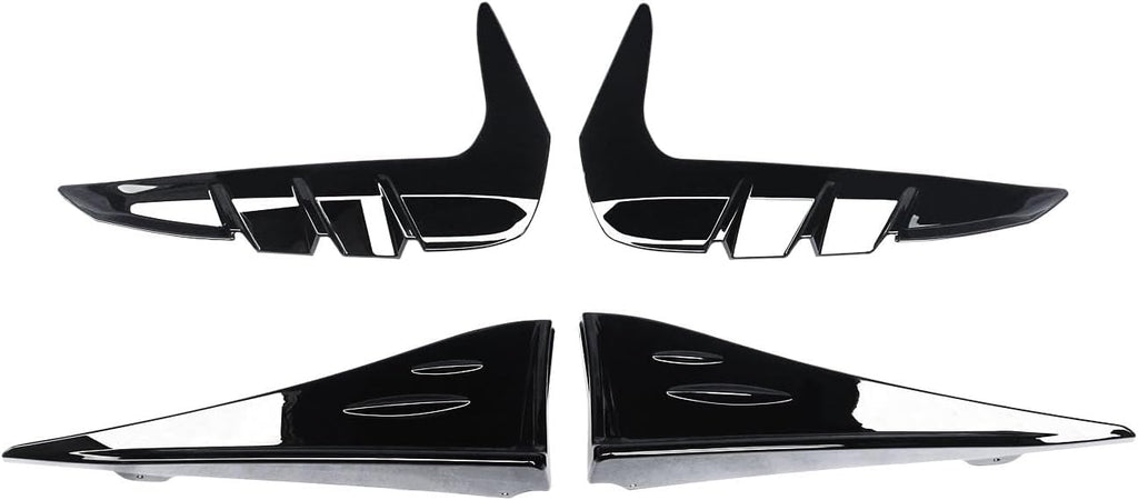 NINTE for Toyota BRZ & Subaru GR 86 2022 - 2025Side Skirts Side Splitter Winglets & Front Fender Side Air Flow Vent Trim Gloss Black ABS Painted 4PCS Decoration - NINTE