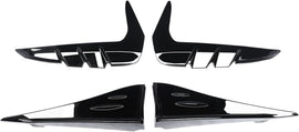 NINTE for Toyota BRZ & Subaru GR 86 2022 - 2025Side Skirts Side Splitter Winglets & Front Fender Side Air Flow Vent Trim Gloss Black ABS Painted 4PCS Decoration - NINTE