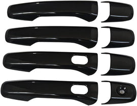 NINTE Door Handle Cover Fit for 2011 - 2017 Ford Explorer & 2012 - 2014 Ford Edge 4 Dr Gloss Black ABS W/O Passenger Keyhole - NINTE