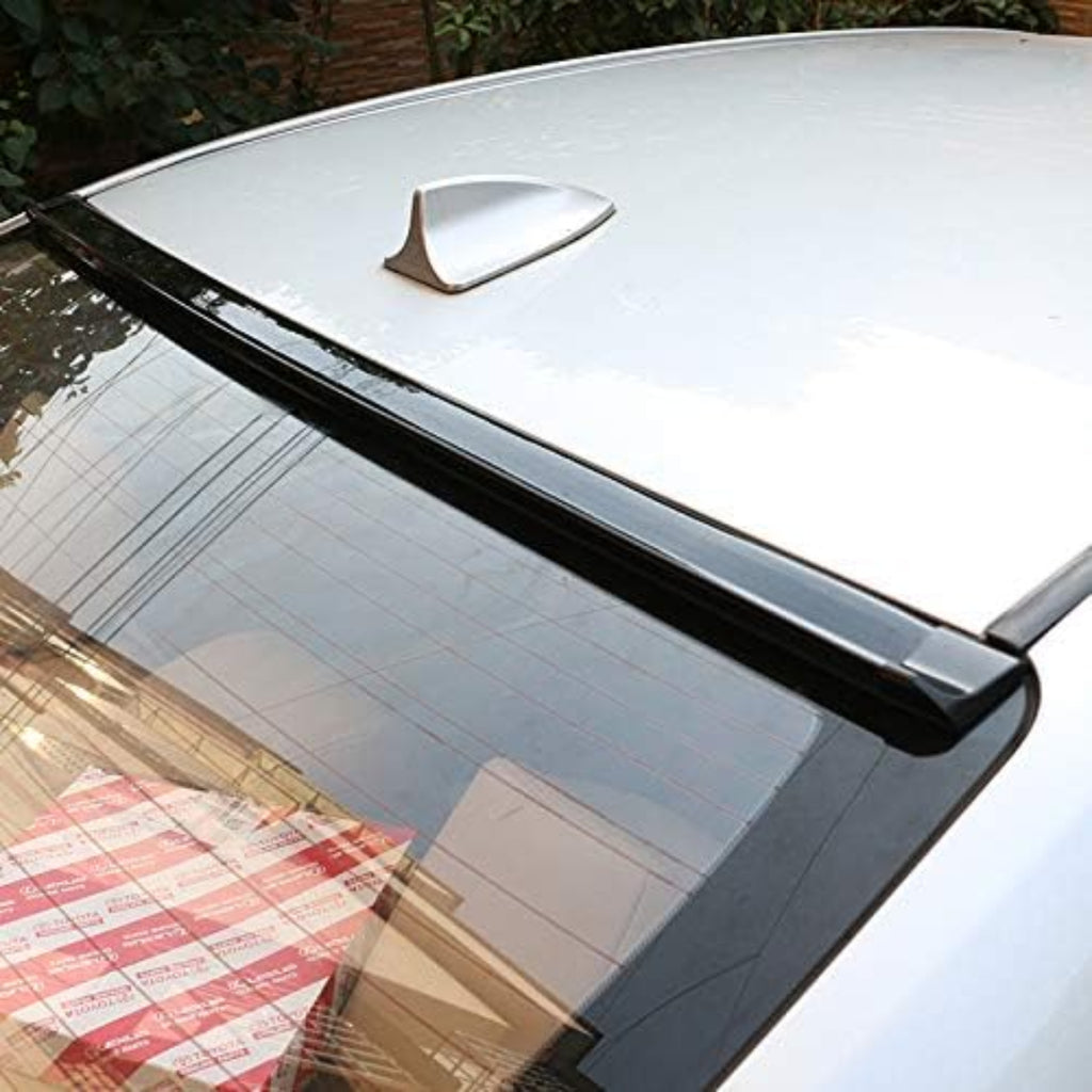 NINTE Universal Car Rear Spoiler Exterior, Trunk Lip or Roof Kit Trim 4.9ft 3D, Punch-Free Installation Gloss Black