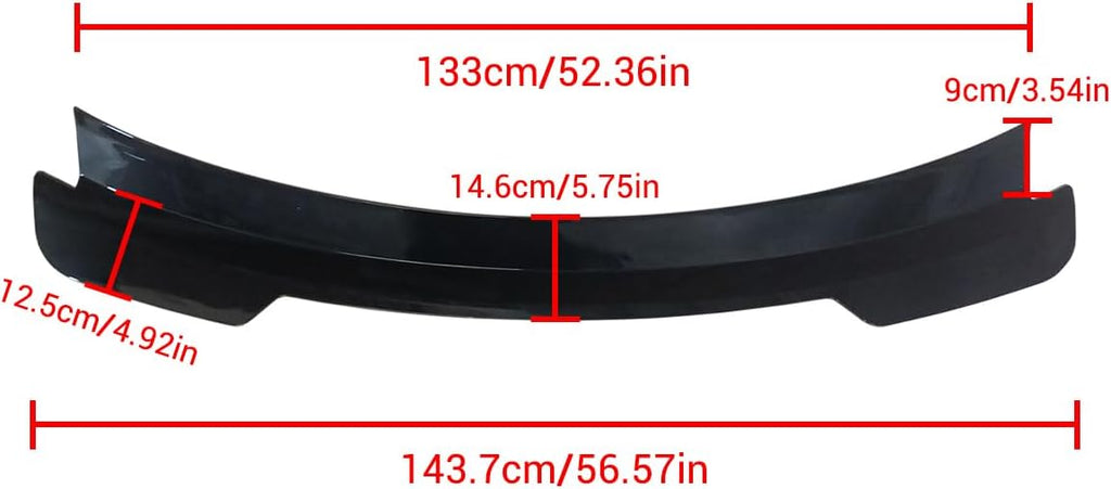 NINTE Rear Spoiler for Ford Mustang Coupe Convertible 2015 2016 2017 2018 2019 2020 2021 2022 2023 MD Style ABS Painted Gloss Black Rear Trunk Splitter Wing - NINTE