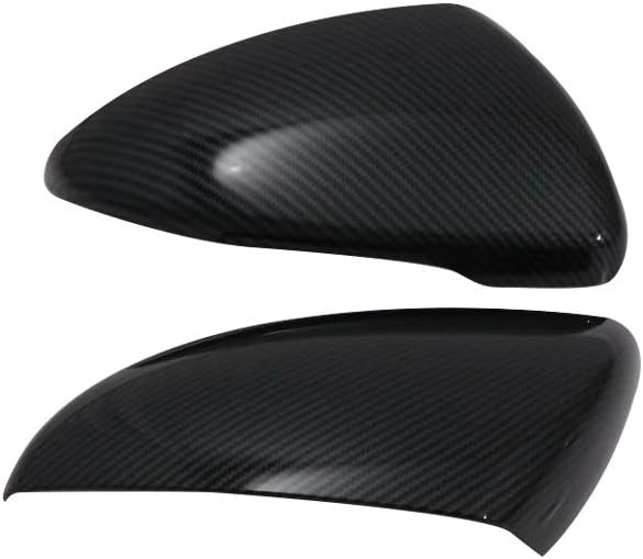 NINTE Mirror Cover for 2019 - 2024 Kia Forte K3 ABS Painted Carbon Fiber Style Painted 2pcs (NOT the Replacement) - NINTE
