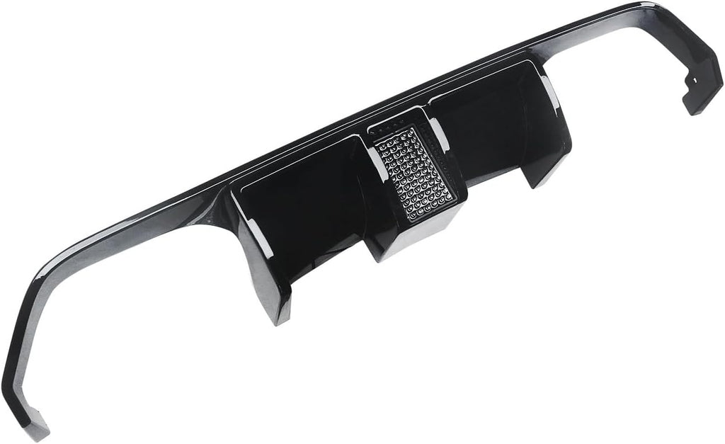 NINTE Rear Diffuser Lower Middle Lip for BMW F80 M3 F82/F83 M4 M Sport Bumper 2015 2016 2017 2018 2019 2020 ABS Painted Lower Bumper Lip with Light - NINTE