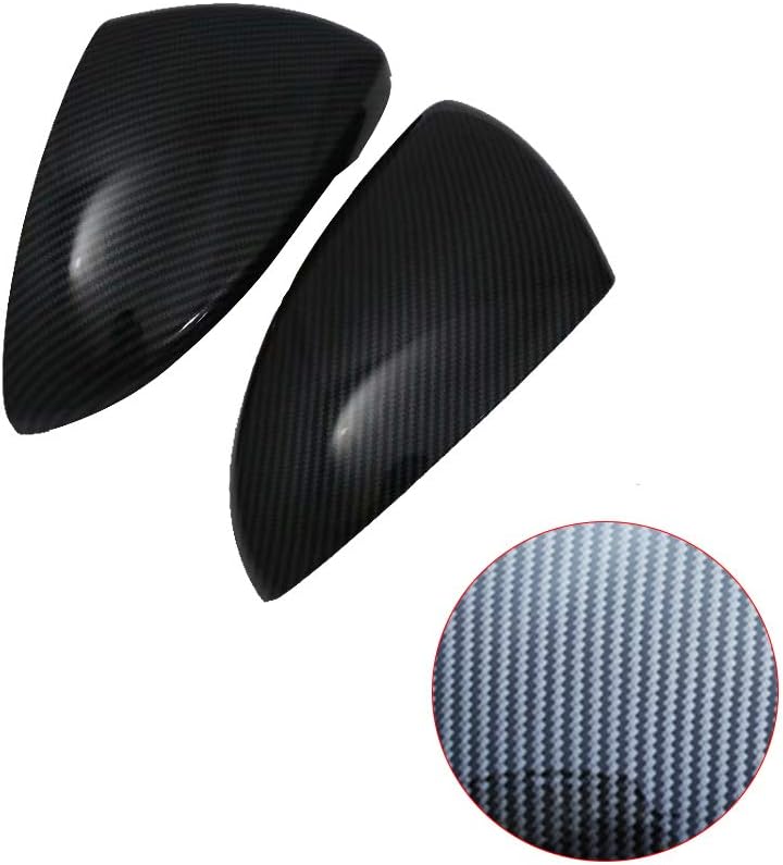 NINTE Mirror Cover for 2019 - 2024 Kia Forte K3 ABS Painted Carbon Fiber Style Painted 2pcs (NOT the Replacement) - NINTE