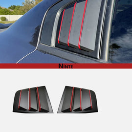 NINTE Side Window Louvers Air Vent Scoop Shades Cover Blinds for Dodge Charger 2011 - 22 - NINTE